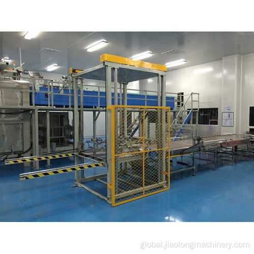 China Fully automatic can depalletizer machine for empty cans packing Manufactory